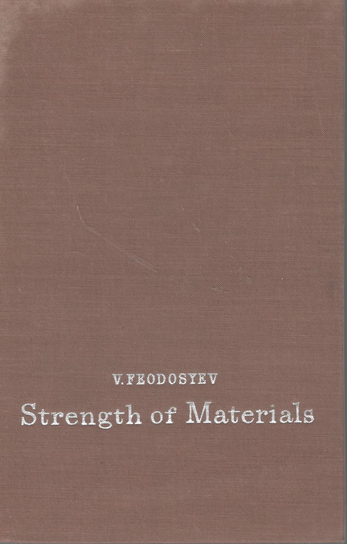 Strength of materials - copertina
