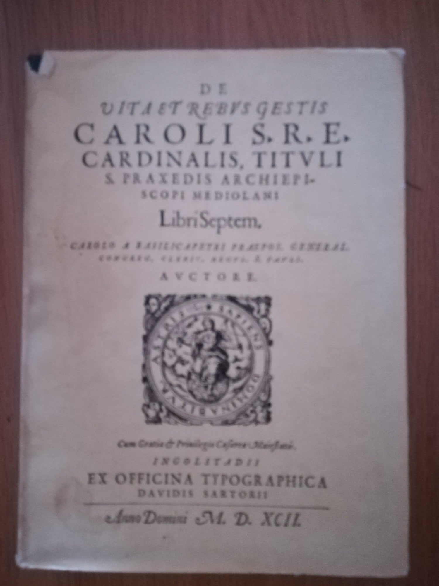 Vita e opere di Carlo - copertina