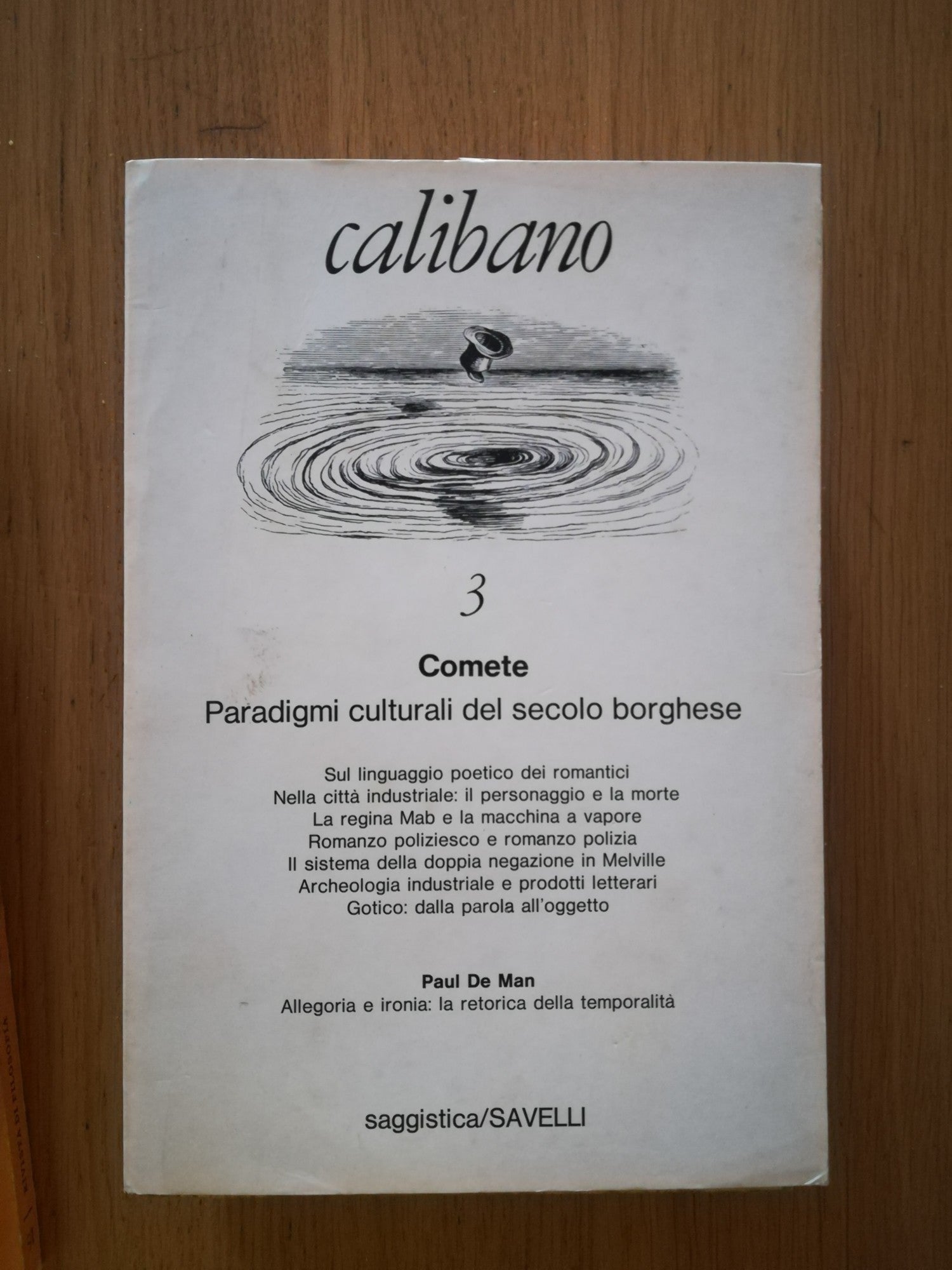 Calibano 3 Comete paradigmi culturali del secolo borghese - copertina