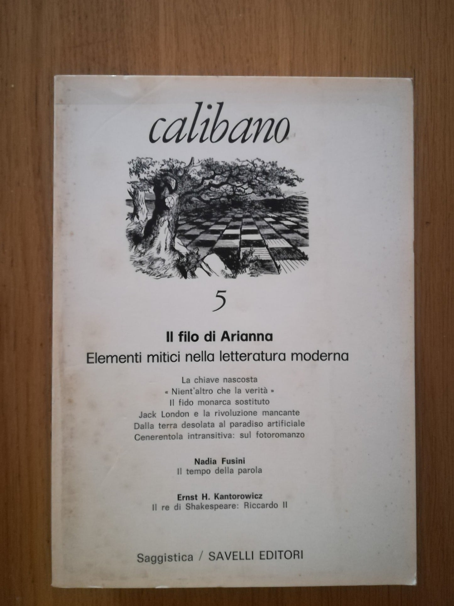 Calibano 5 Il filo di Arianna Elementi mitici nella letteratura moderna - copertina