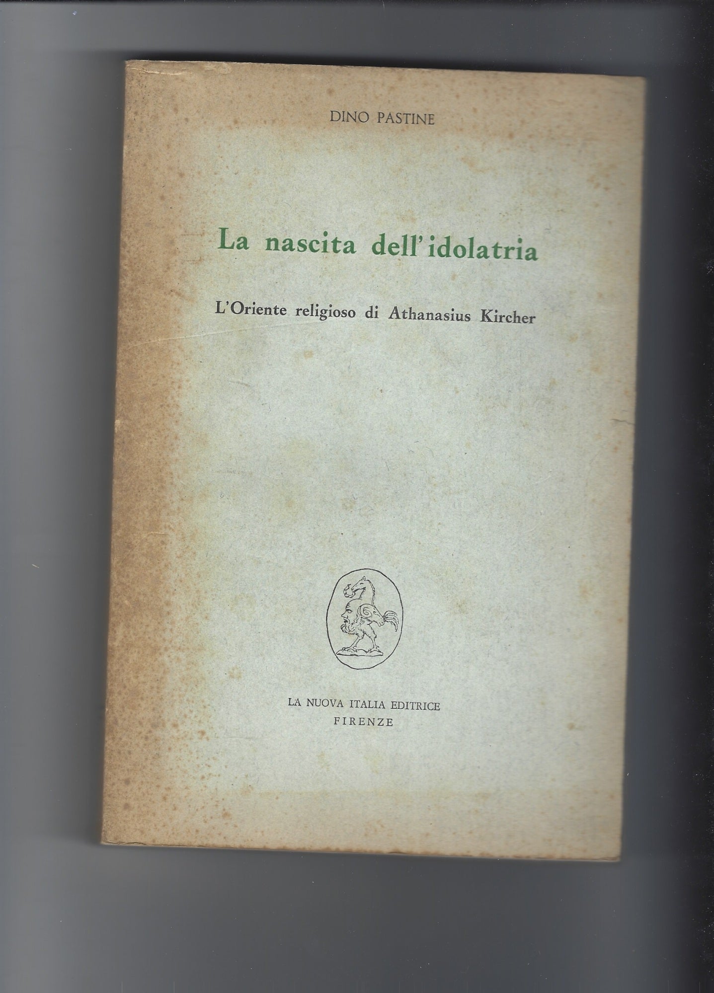 La nascita dell'idolatria - copertina