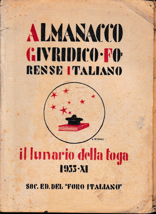 Almanacco Giuridico Forense Italiano. Il lunario della toga - copertina