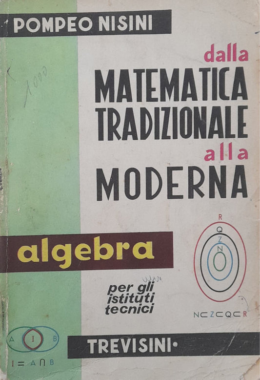 Dalla matematica tradizionale alla moderrna algebra - copertina