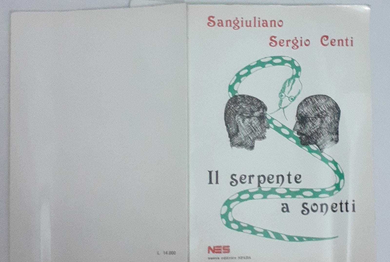 Il serpente a sonetti - copertina