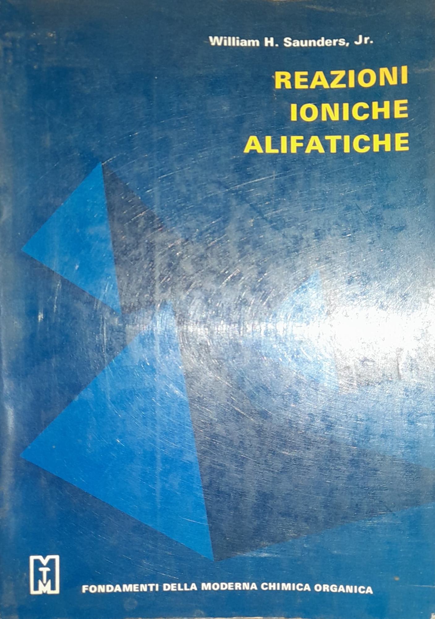 Reazioni ioniche alifatiche - copertina
