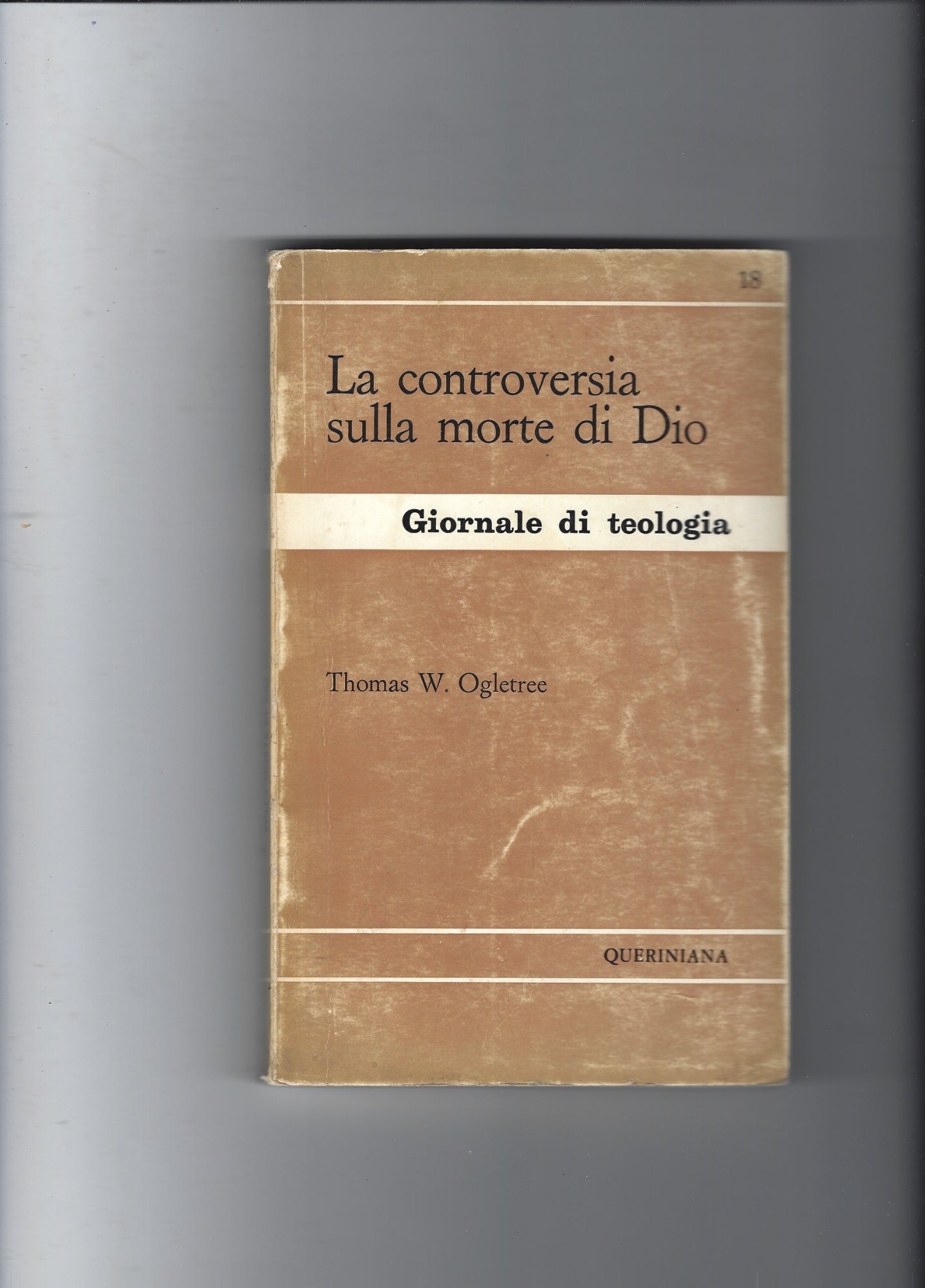 La controversia sulla morte di Dio - copertina
