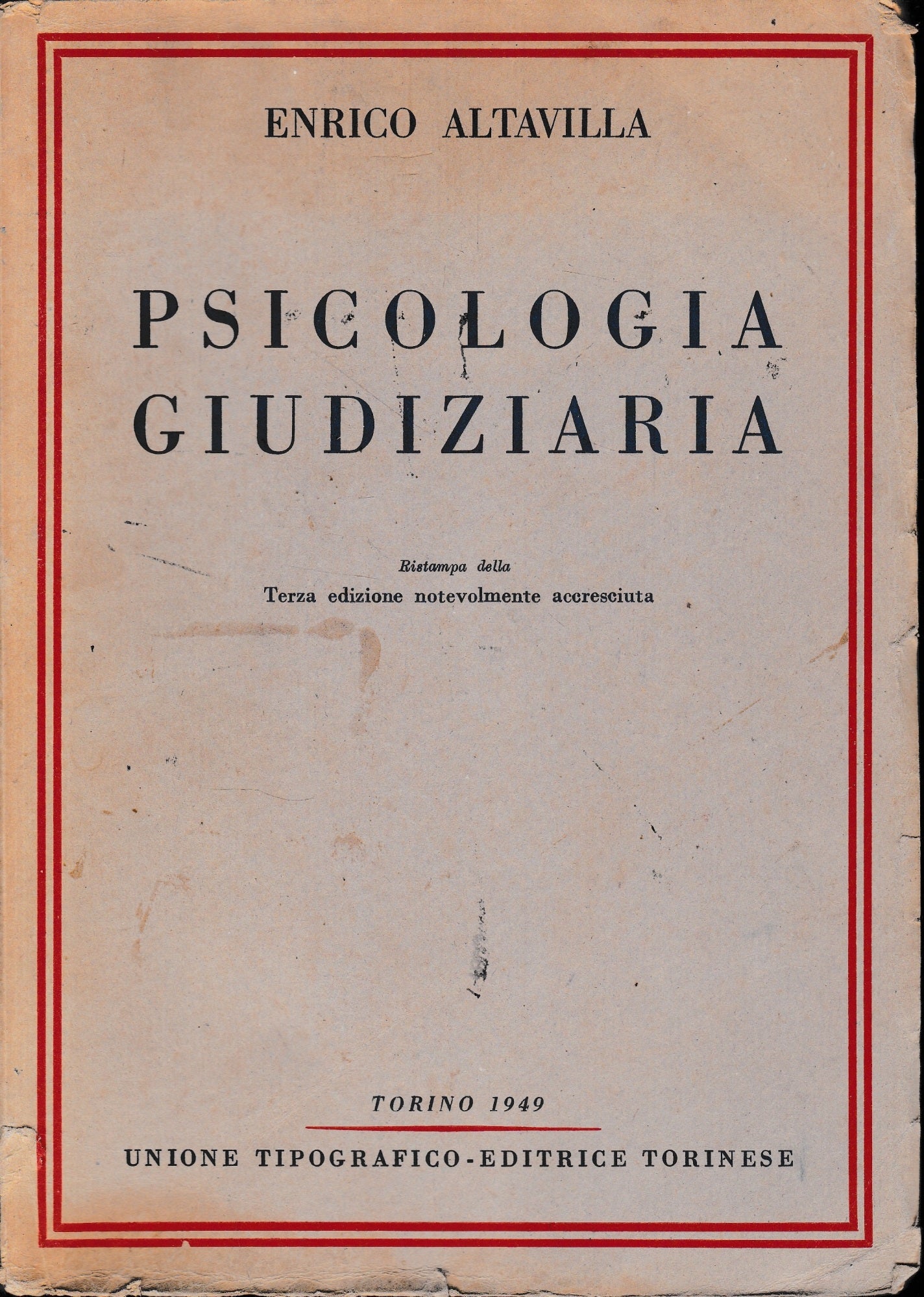 Psicologia giudiziaria - copertina