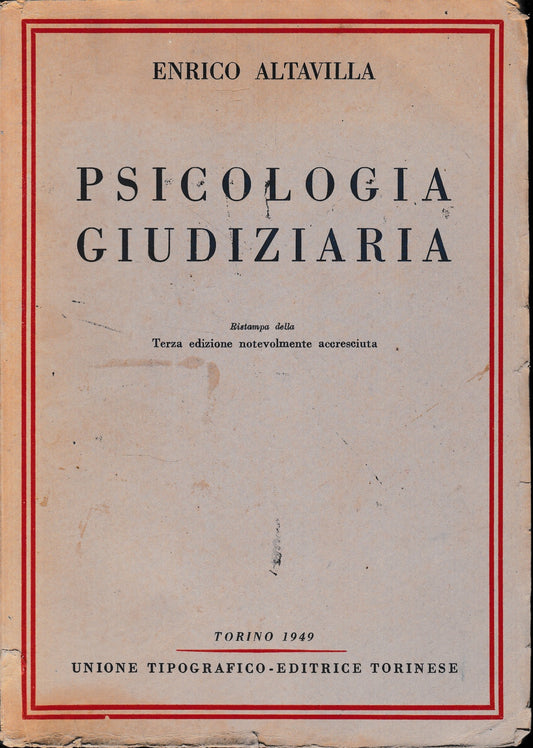 Psicologia giudiziaria - copertina