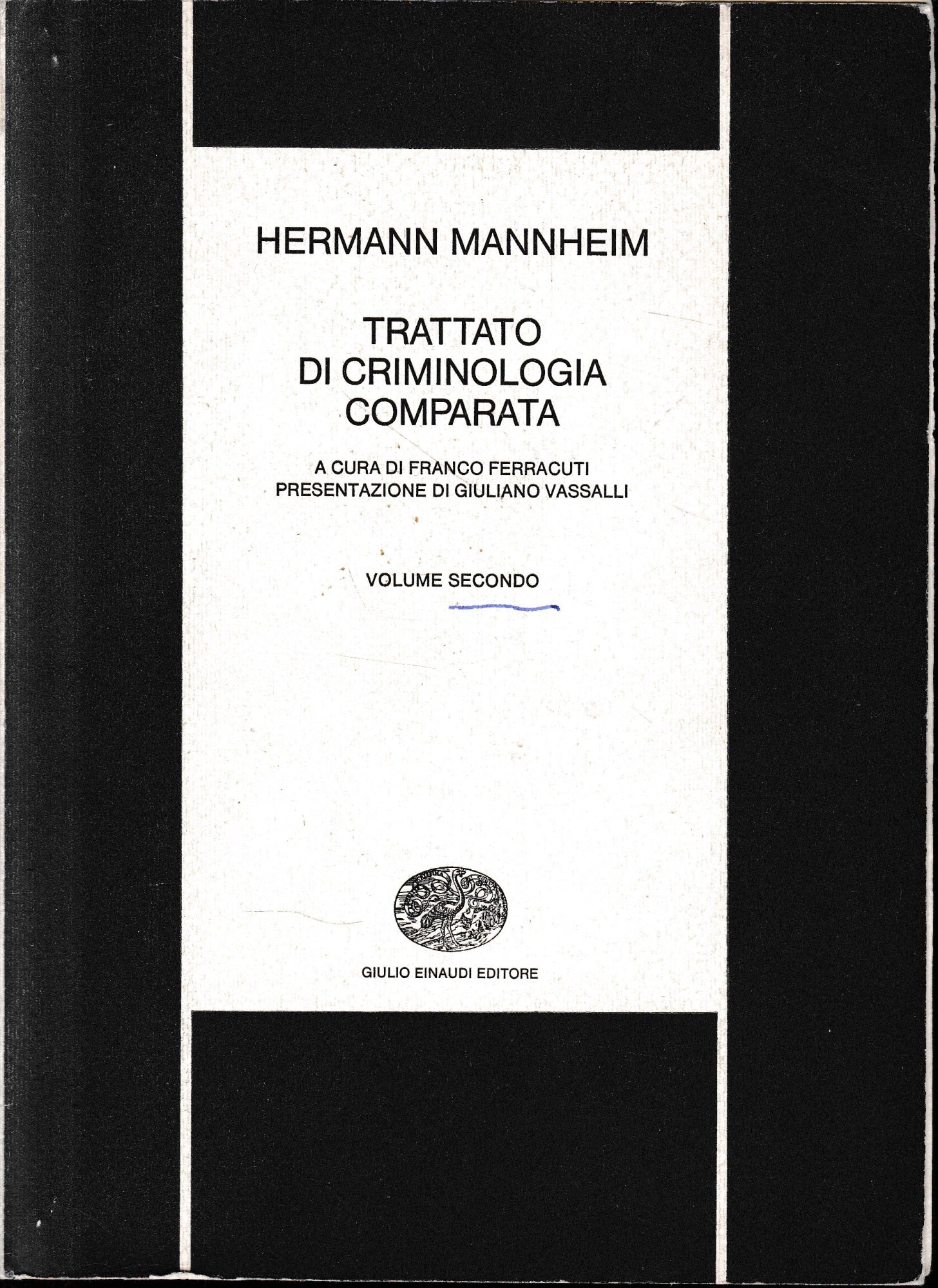 Trattato di criminologia forense, vol. II° - copertina