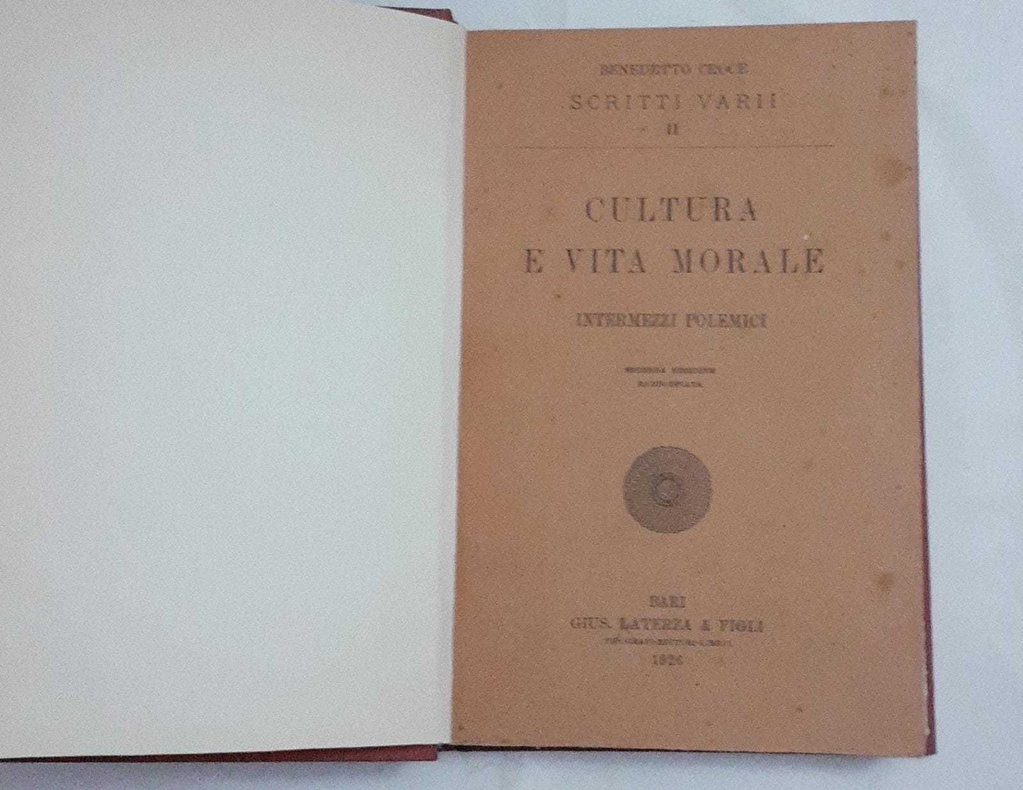 Cultura e vita morale. Intermezzi polemici - copertina