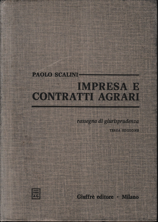 Impresa e contratti agrari. Rassegna di giurisprudenza - copertina