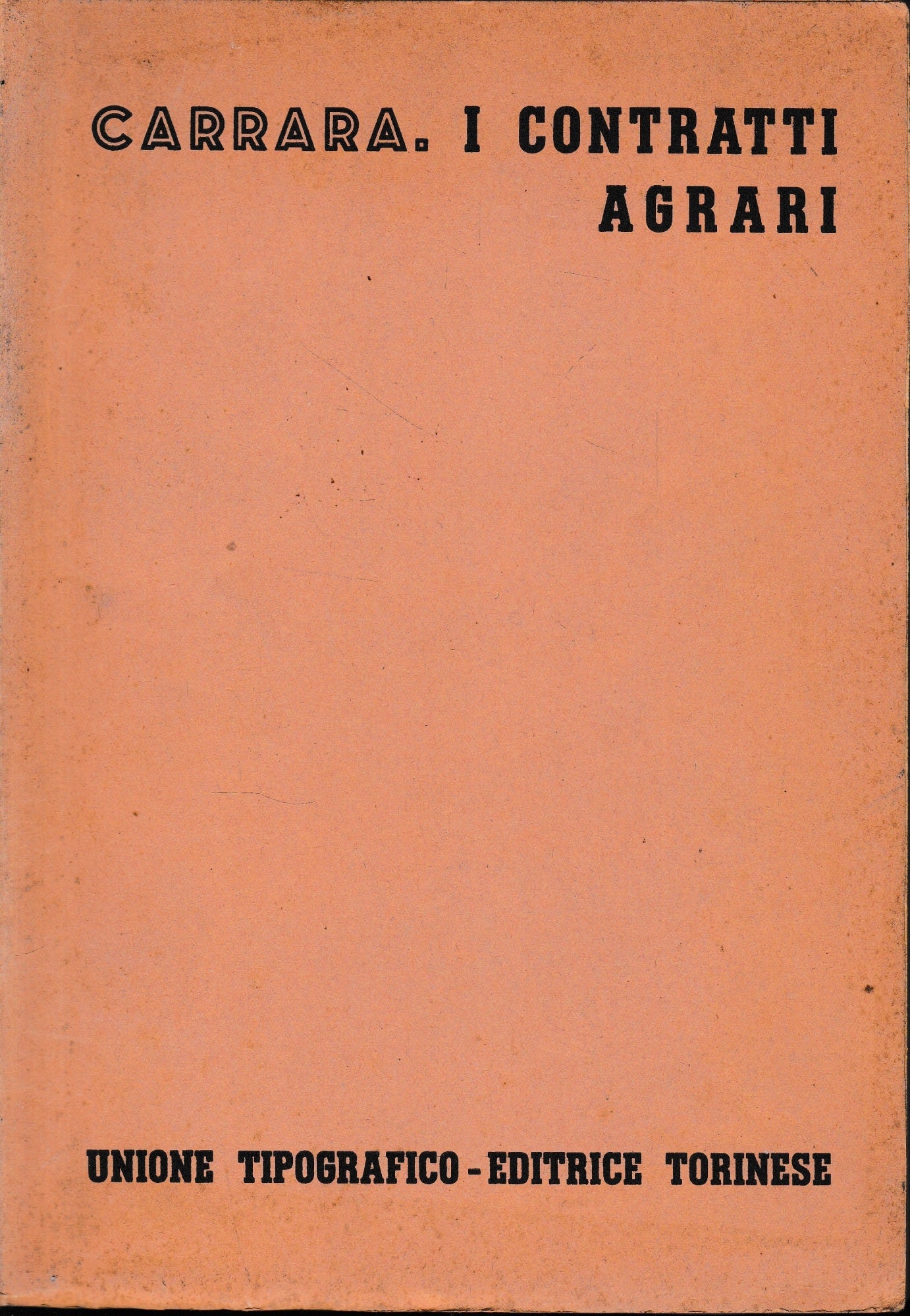 I contratti agrari - copertina