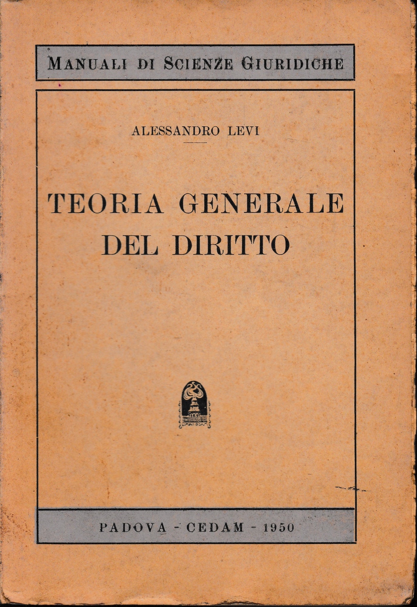 Teoria generale del diritto - copertina