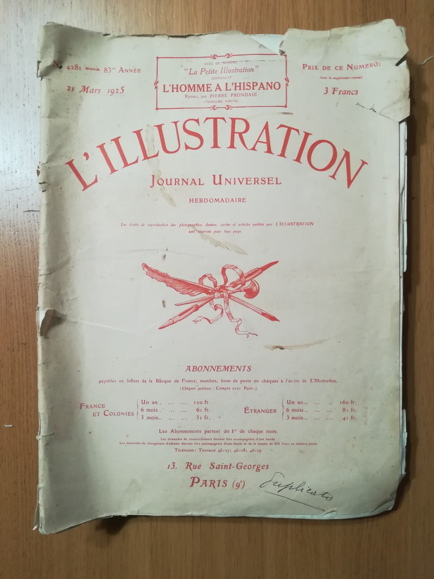 L'Illustration - copertina