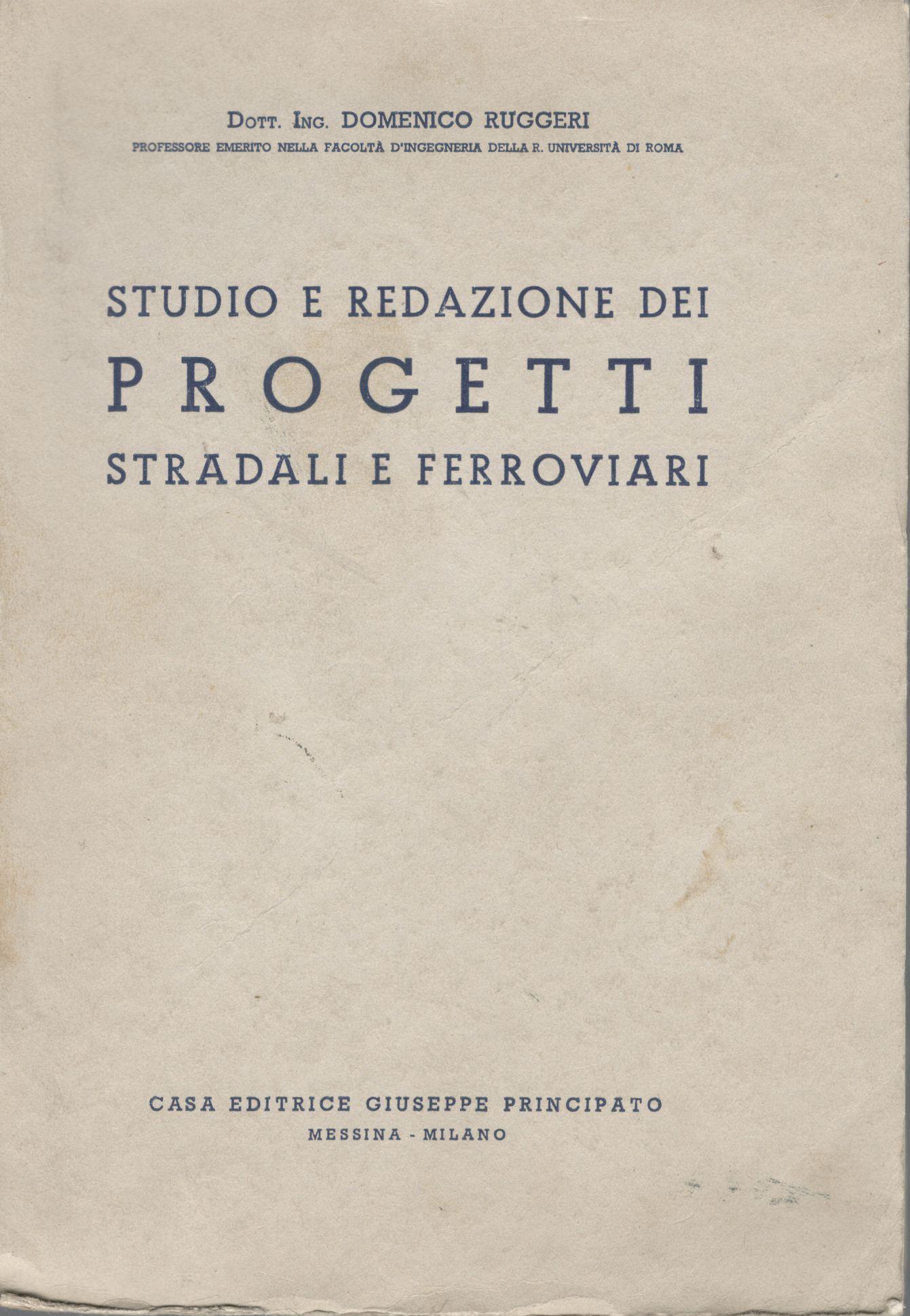 Studio e redazione dei progetti stradali e ferroviari - copertina