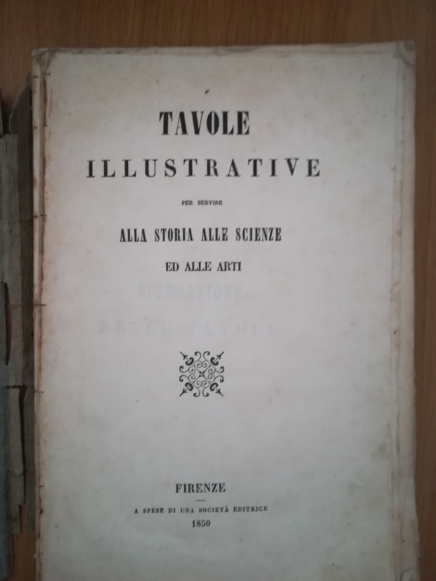 Tavole illustrative per servire alla storia alle scienze ed alle arti - copertina