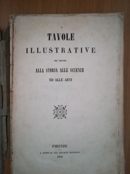 Tavole illustrative per servire alla storia alle scienze ed alle arti - copertina