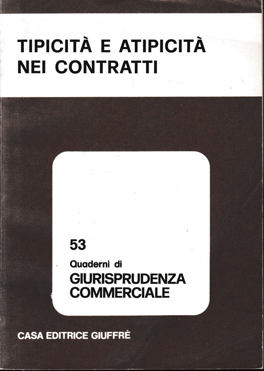 Tipicità e atipicità nei contratti - copertina
