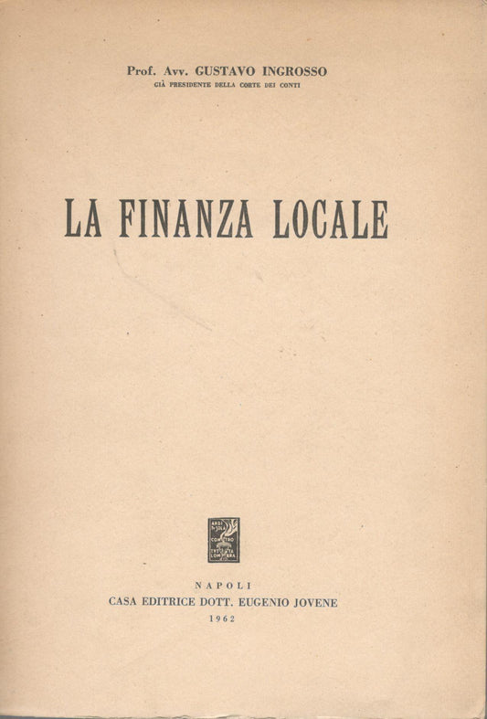 La finanza locale - copertina