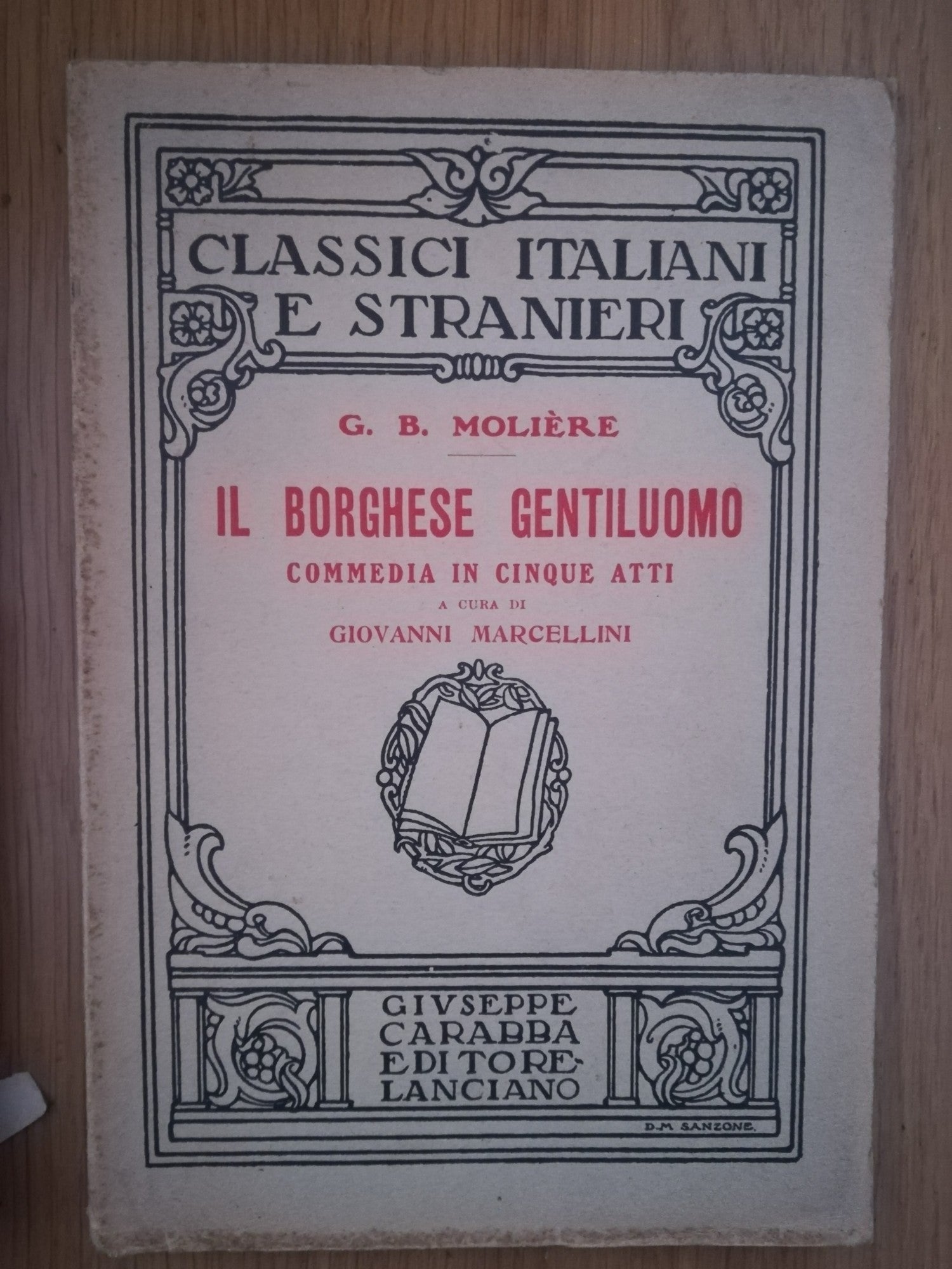 Il borghese gentiluomo - copertina