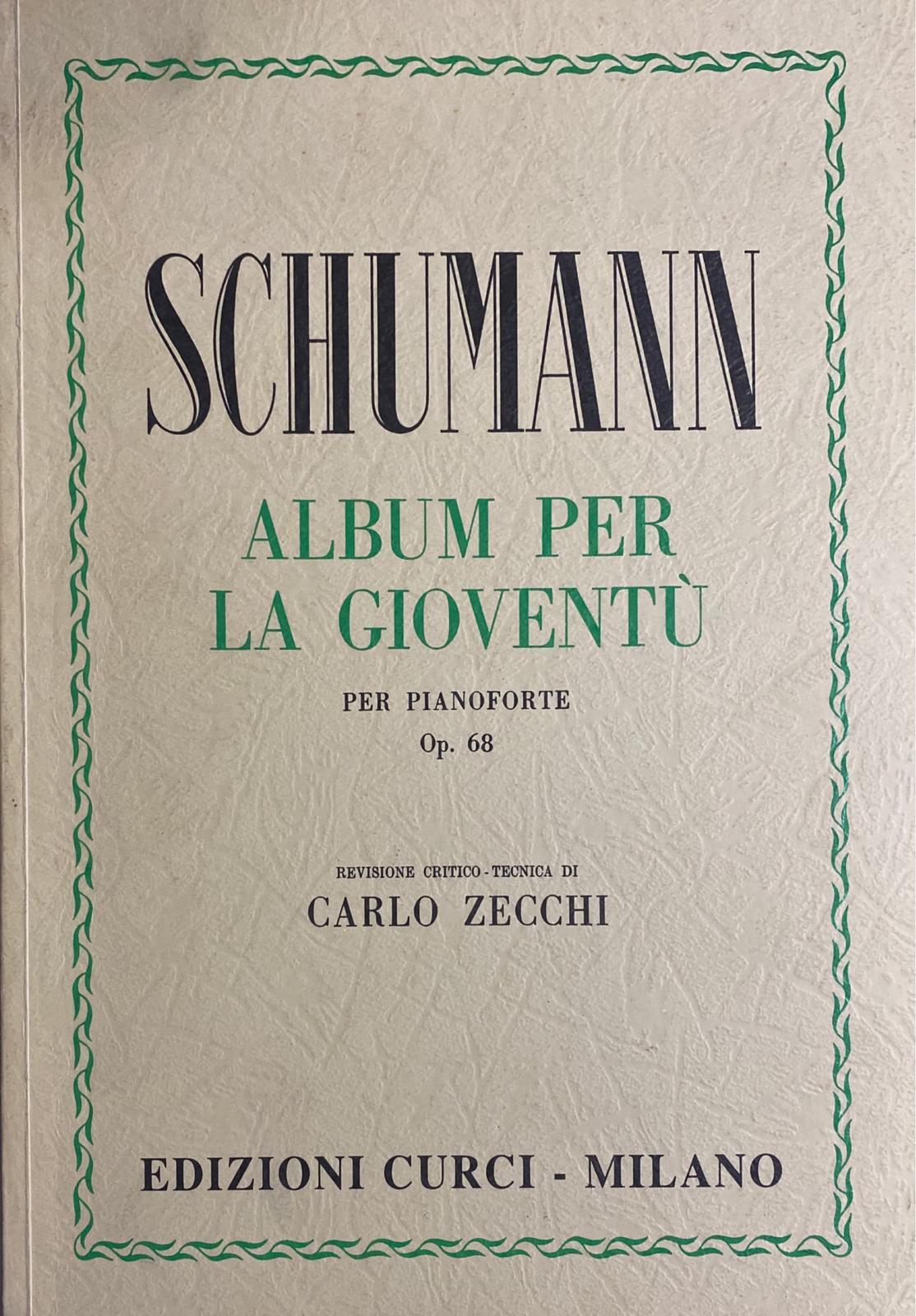 Schumann - album per la gioventù ( per pianoforte) op 68. - copertina