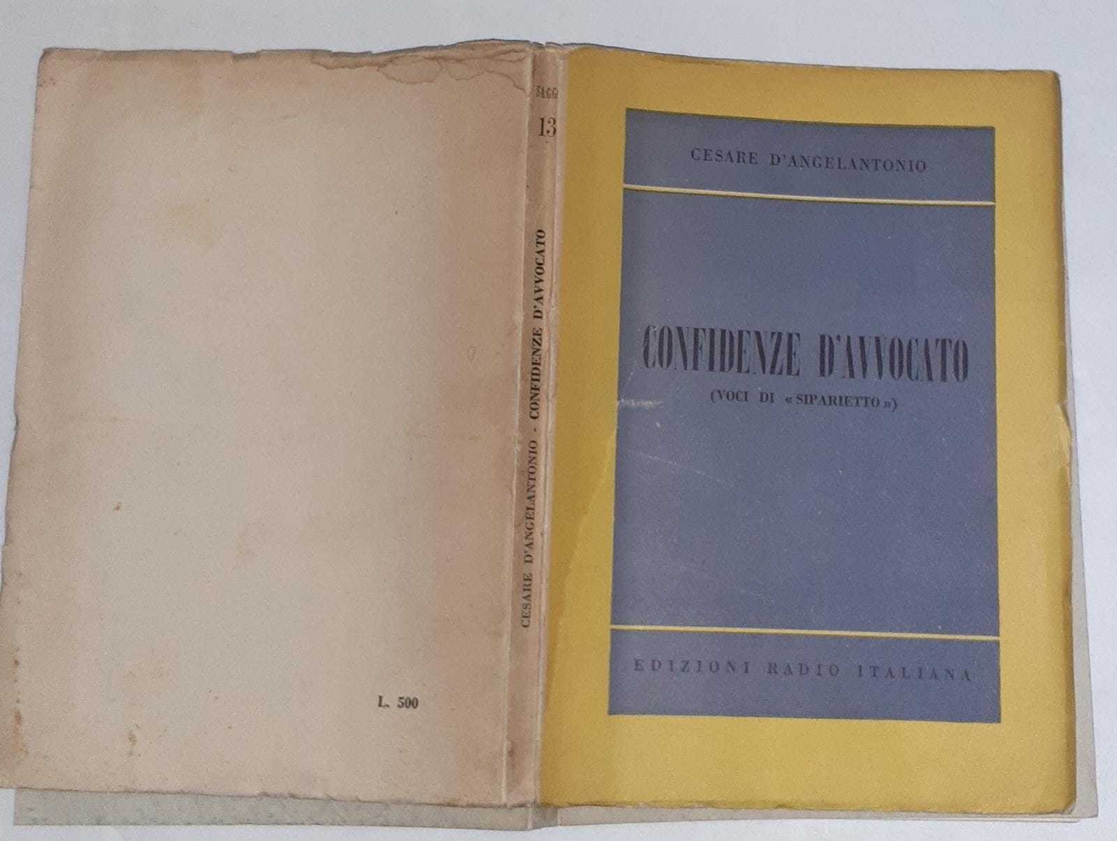 Confidenze d'avvocato (Voci di" Siparietto") - copertina