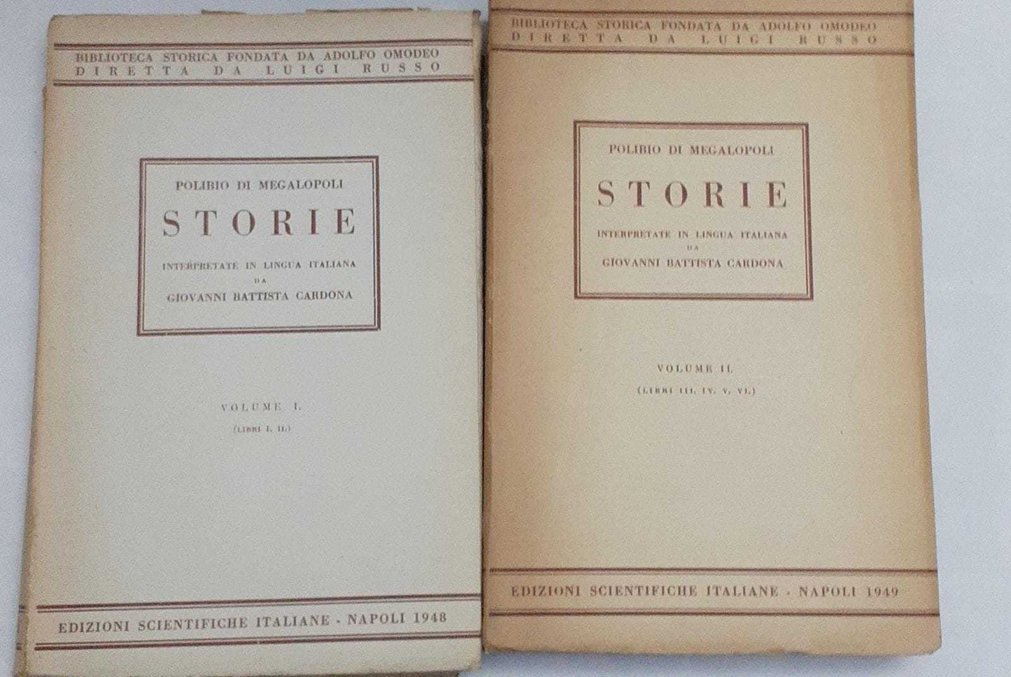 Storie interpretate in lingua italiana da Giovanni Battista Cardona. Volume I II - copertina