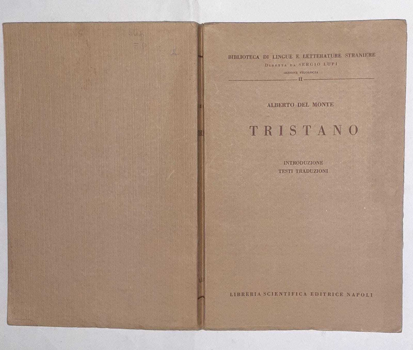 Tristano.  Introduzione testi traduzioni. Volume II - copertina