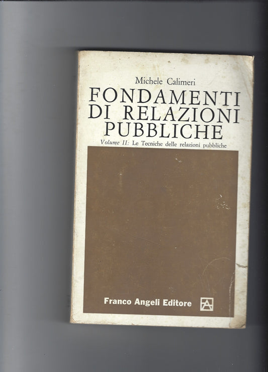 Fondamenti di relazioni pubbliche vol.II - copertina