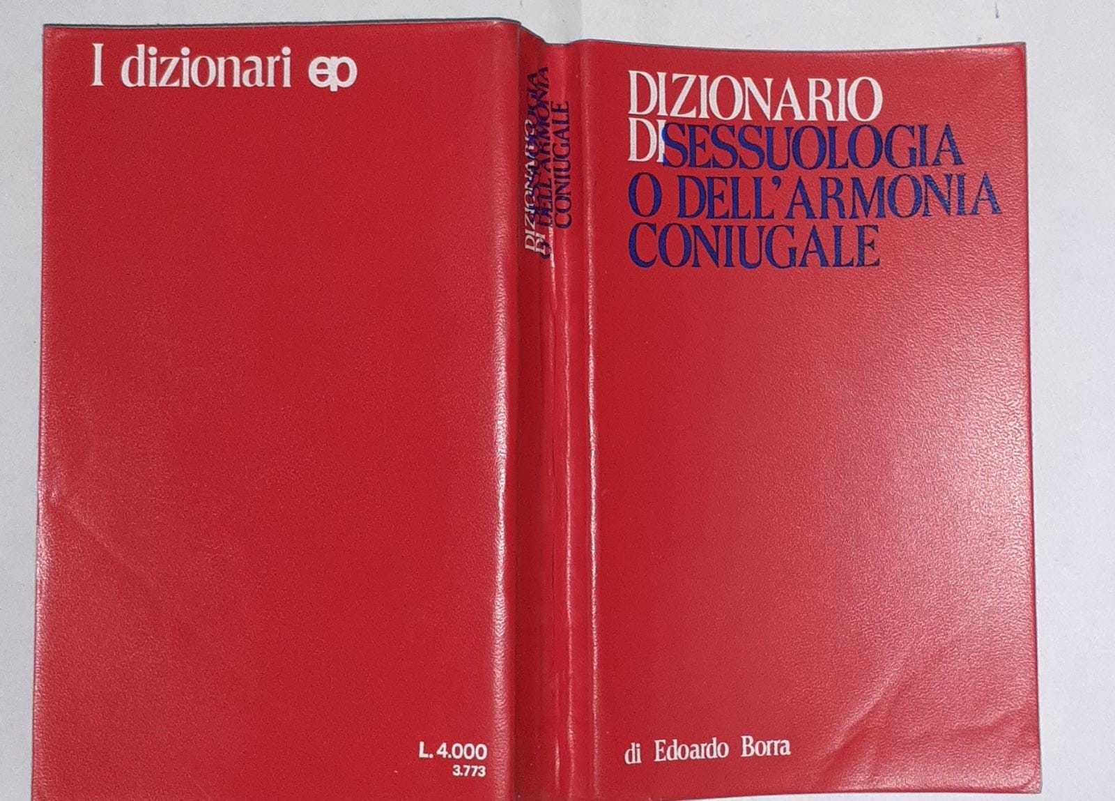 Dizionario di sessuologia o dell'armonia coniugale - copertina