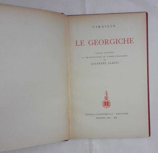 Le Georgiche - copertina