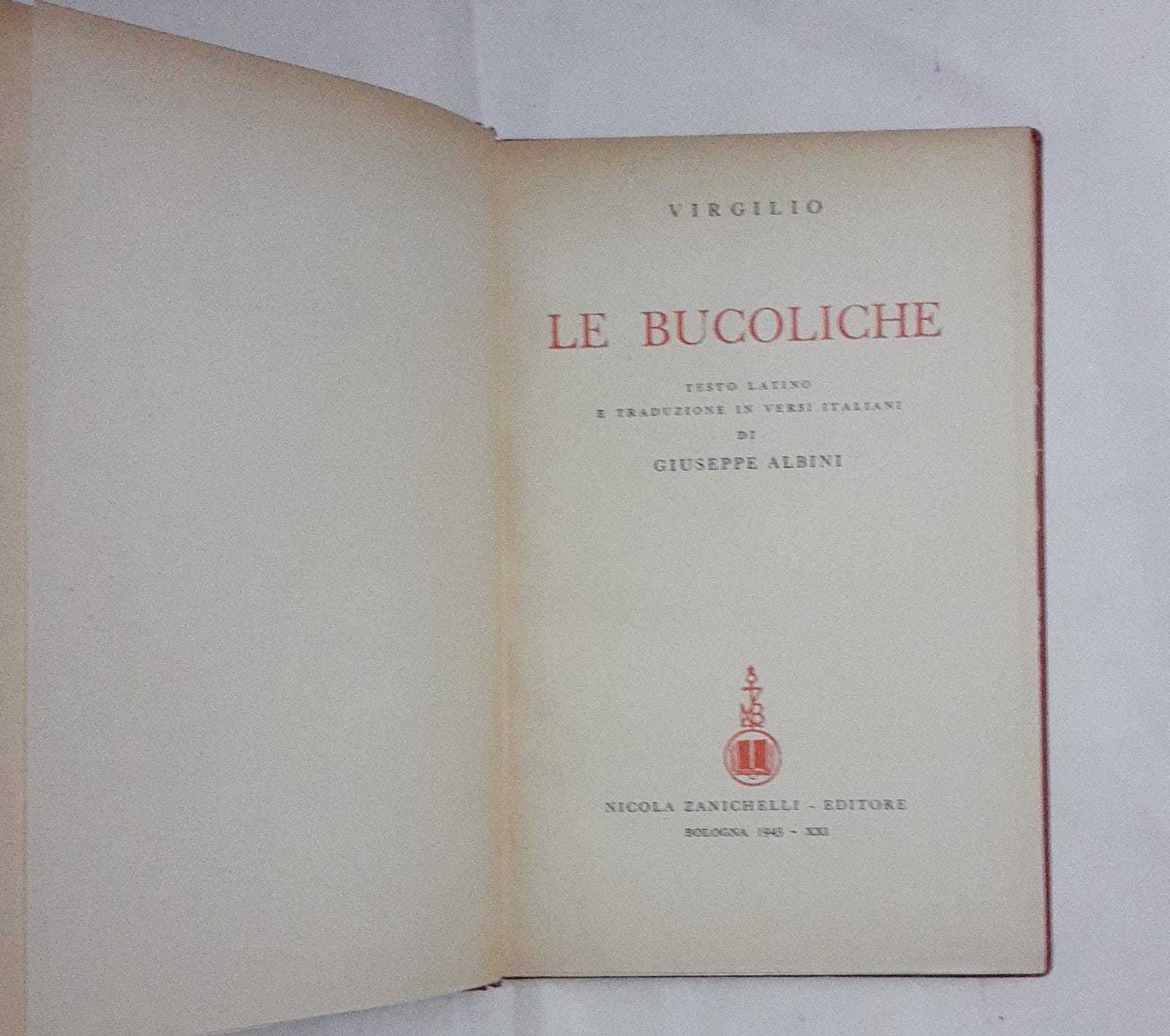 Le bucoliche - copertina