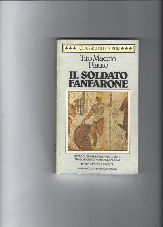 Il soldato fanfarone. Testo latino a fronte - copertina
