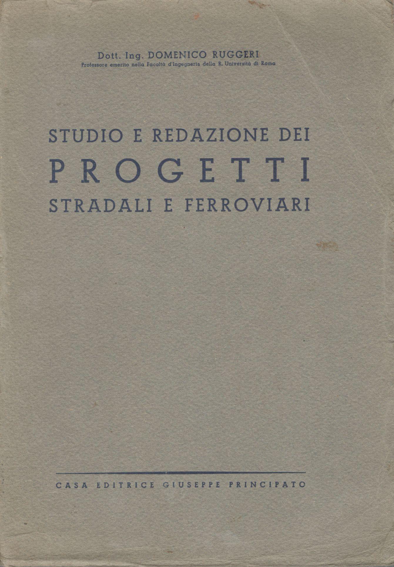 Studio e redazione dei progetti stradali e ferroviari - copertina
