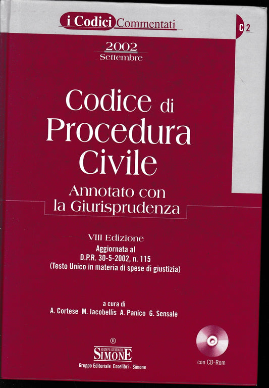 Codice di procedura civile annotato con la giurisprudenza. Con CD-Rom. - copertina