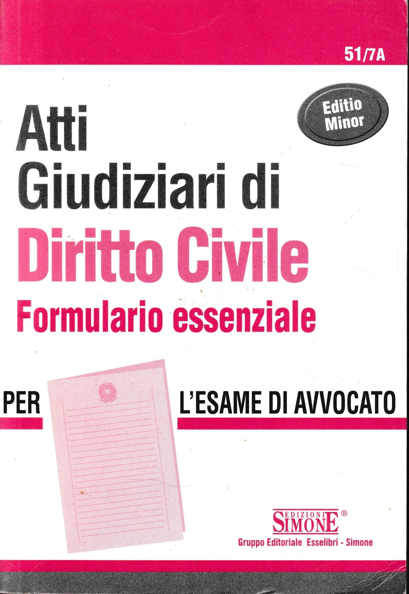 Atti giudiziari di diritto civile : formulario essenziale - copertina