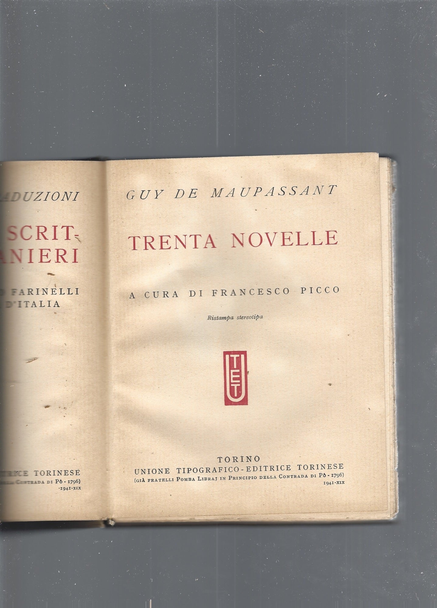 Trenta novelle - copertina
