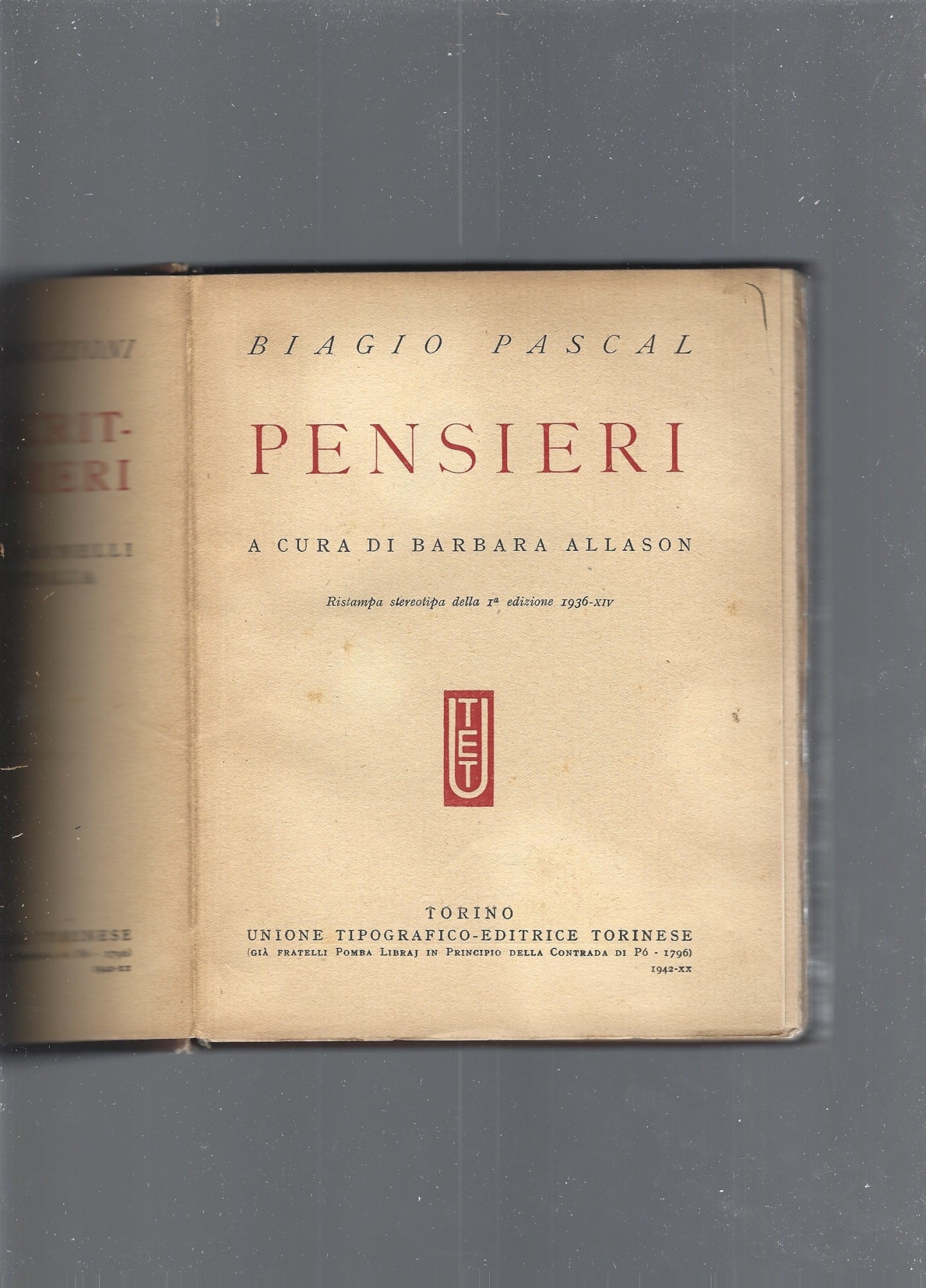 Pensieri - copertina