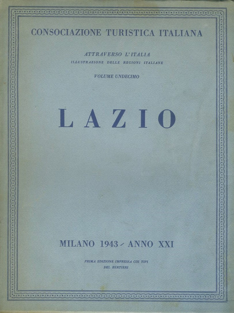 Lazio. Attraverso l'Italia - copertina
