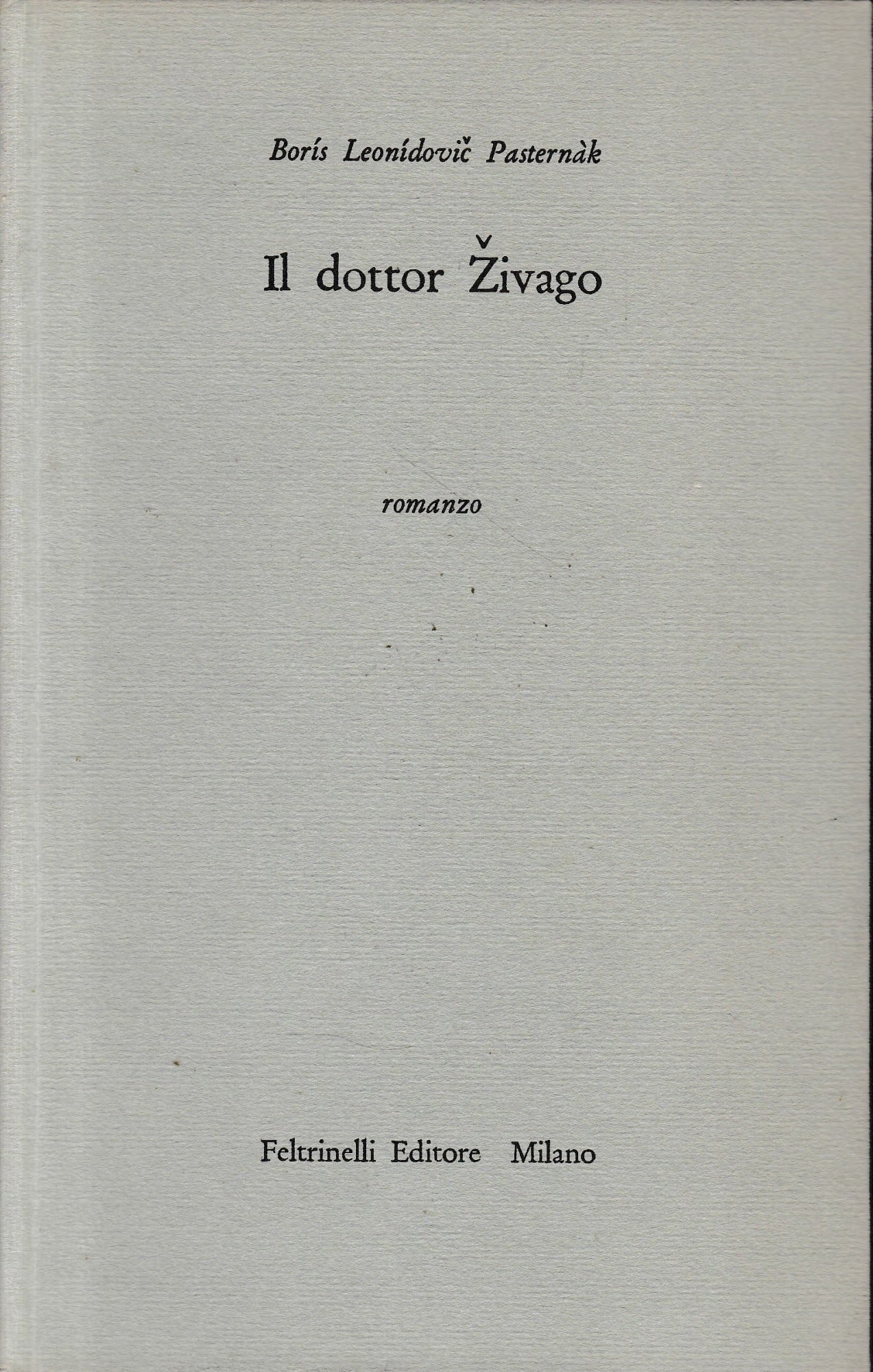 Il dottor Zivago - copertina