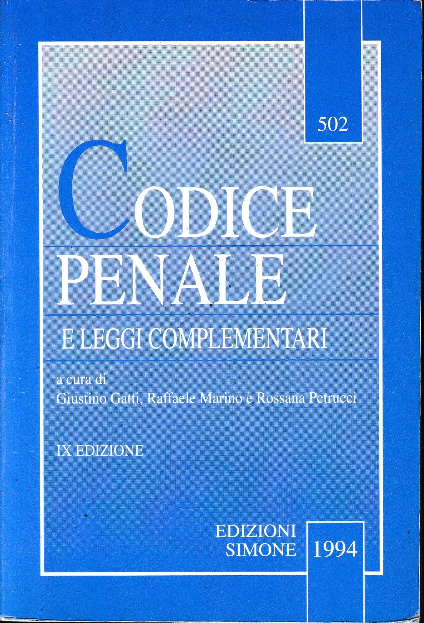 Codice penale e leggi complementari - copertina
