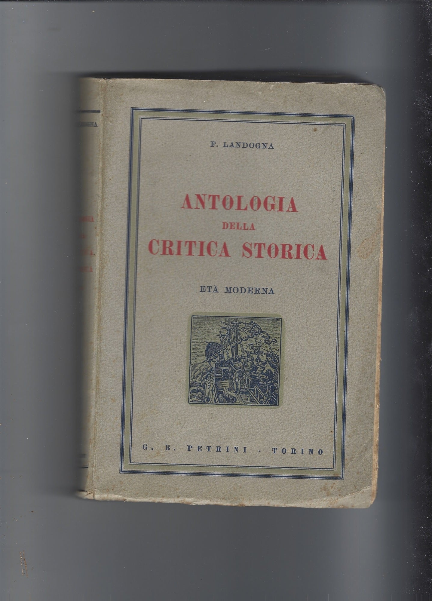 Antologia della critica storica - copertina