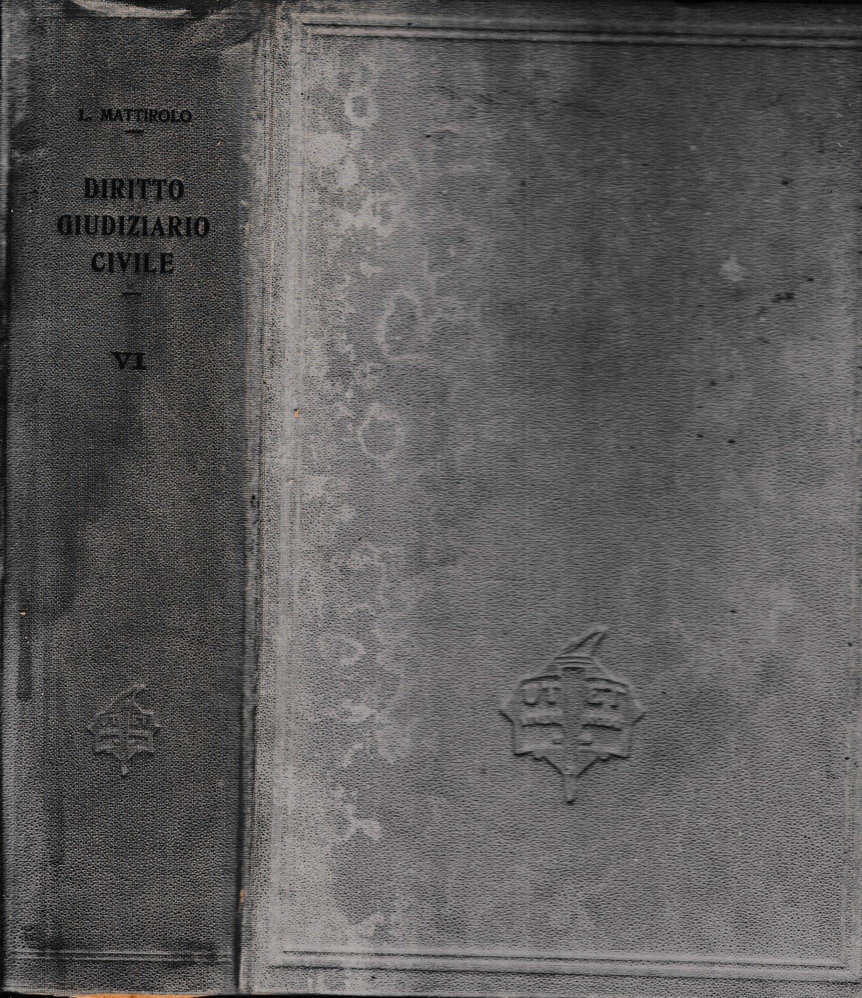 Trattato di Diritto Giudiziario Civile Italiano, vol. 6 - copertina