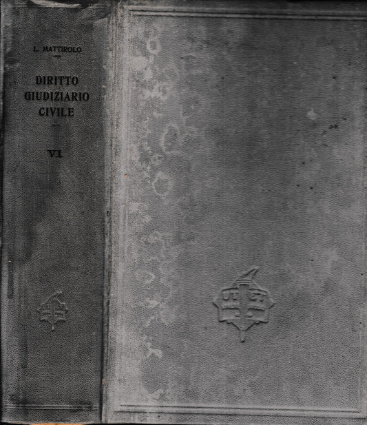 Trattato di Diritto Giudiziario Civile Italiano, vol. 6 - copertina