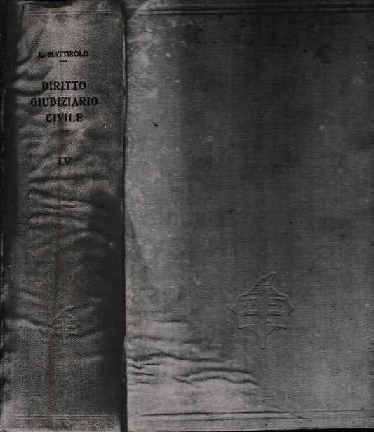 Trattato di Diritto Giudiziario Civile Italiano, vol. 4 - copertina