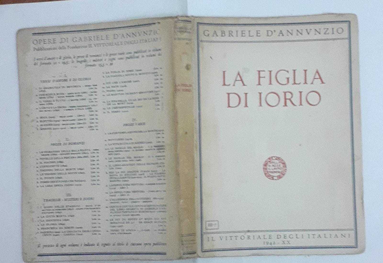 La figlia di Iorio - copertina