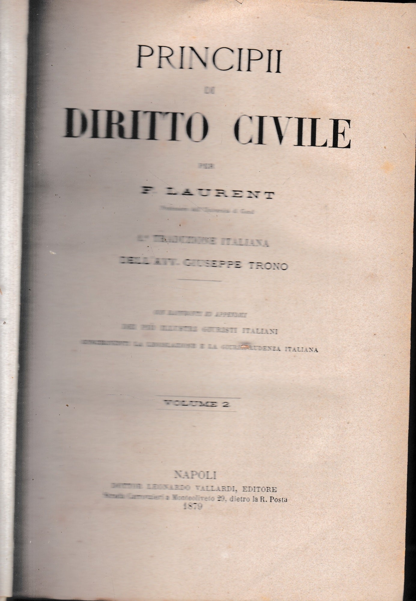 Principii di Diritto Civile, vol. 2 - copertina