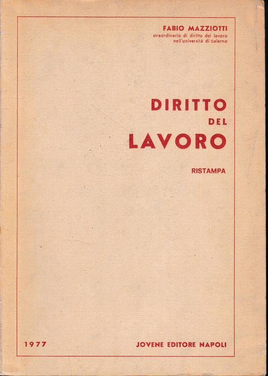 Diritto del Lavoro - copertina