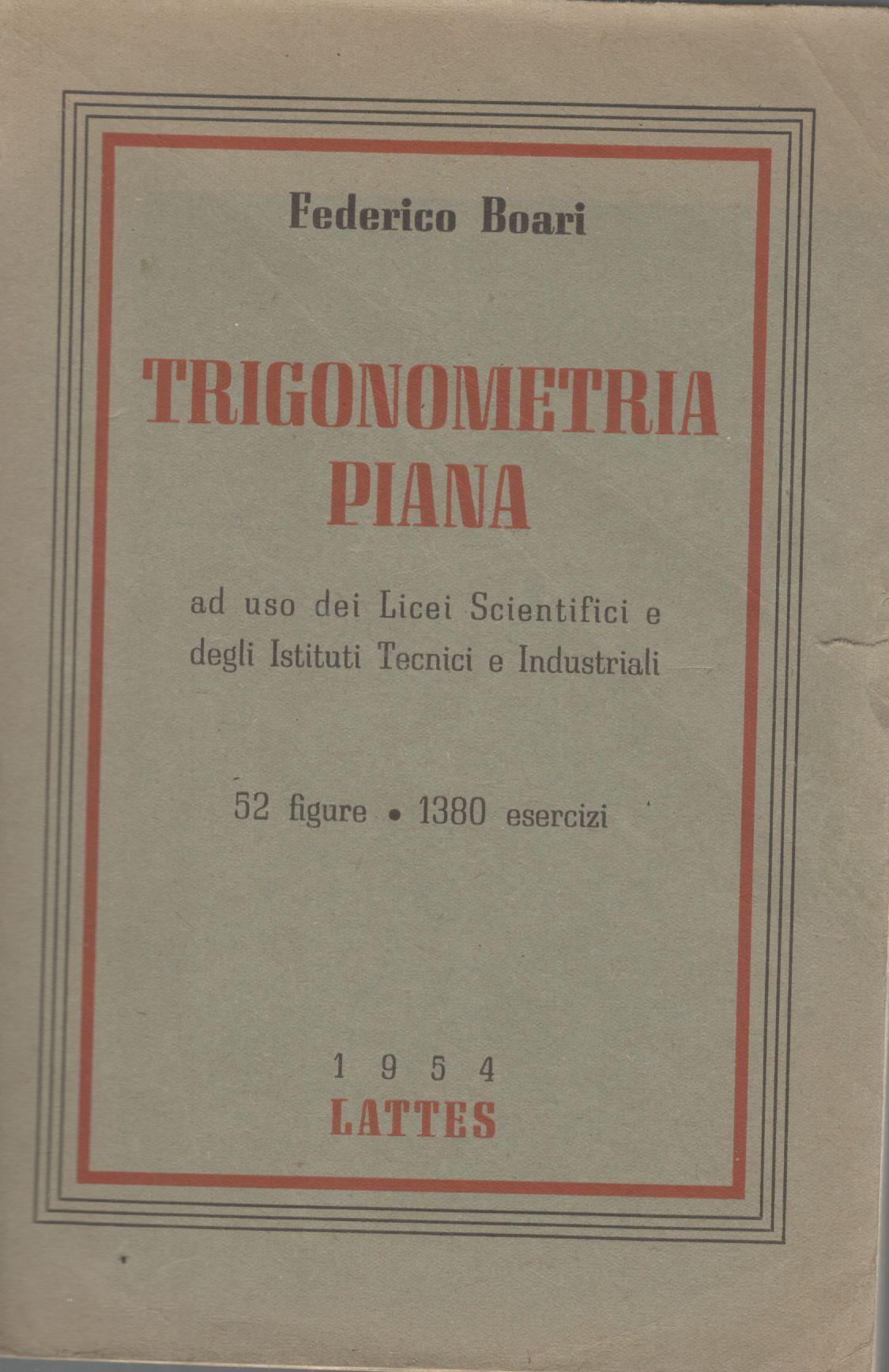 Trigonometria piana - copertina