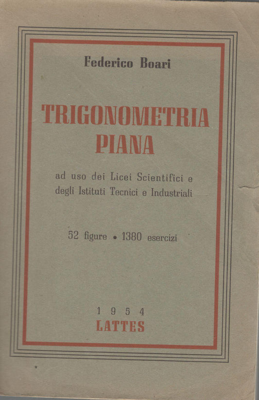 Trigonometria piana - copertina
